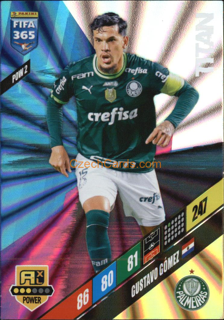 Gustavo Gómez Pirez 2024 Panini FIFA 365  Adrenalyn XL Titan POW2