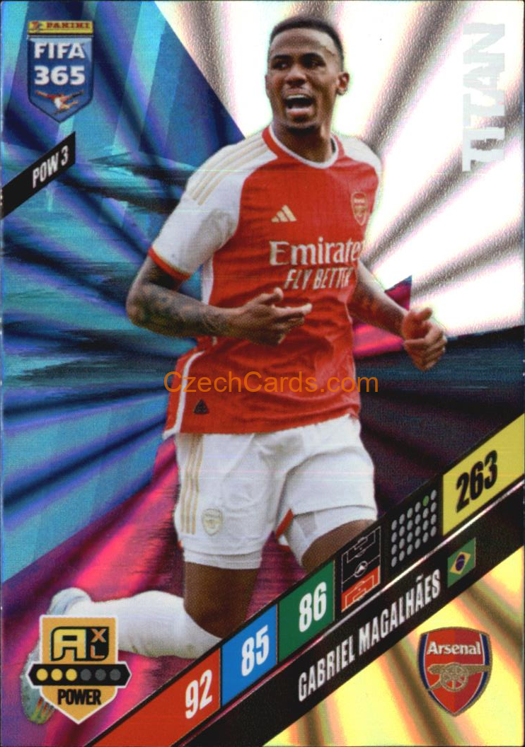 Gabriel Magalhães 2024 Panini FIFA 365  Adrenalyn XL Titan POW3