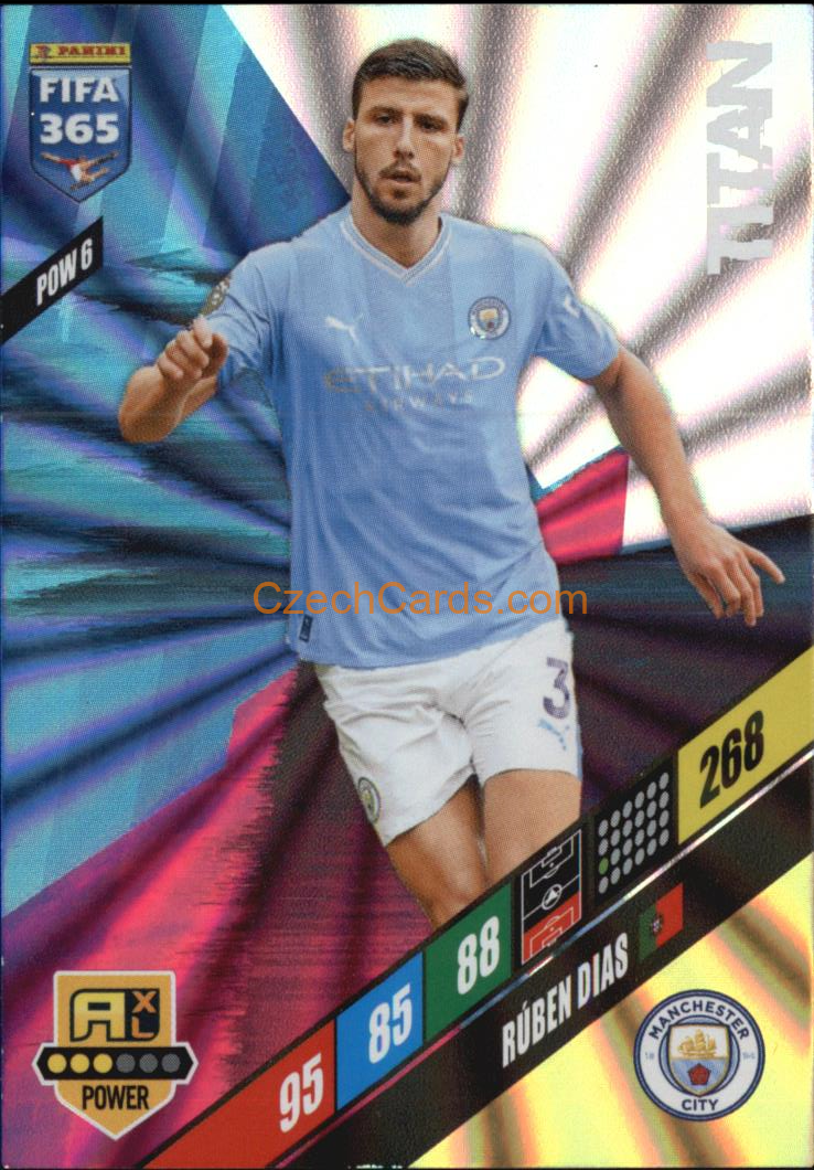 Rúben Dias 2024 Panini FIFA 365  Adrenalyn XL Titan POW6