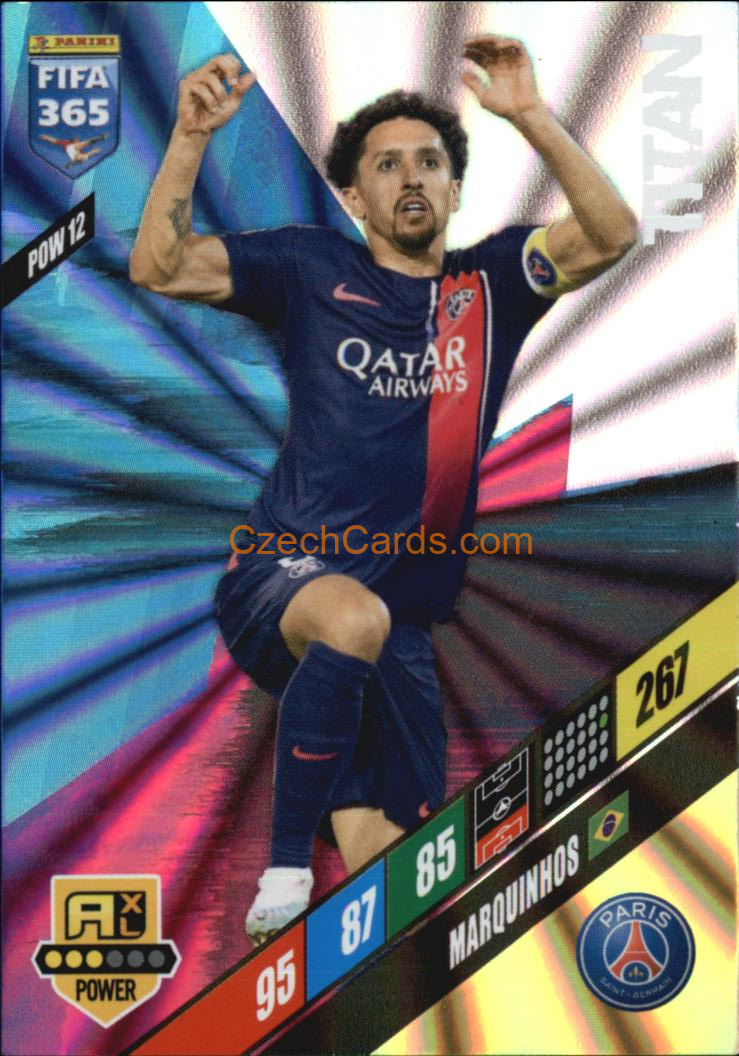 Marquinhos 2024 Panini FIFA 365  Adrenalyn XL Titan POW12