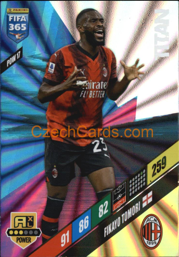 Fikayo Tomori 2024 Panini FIFA 365  Adrenalyn XL Titan POW17
