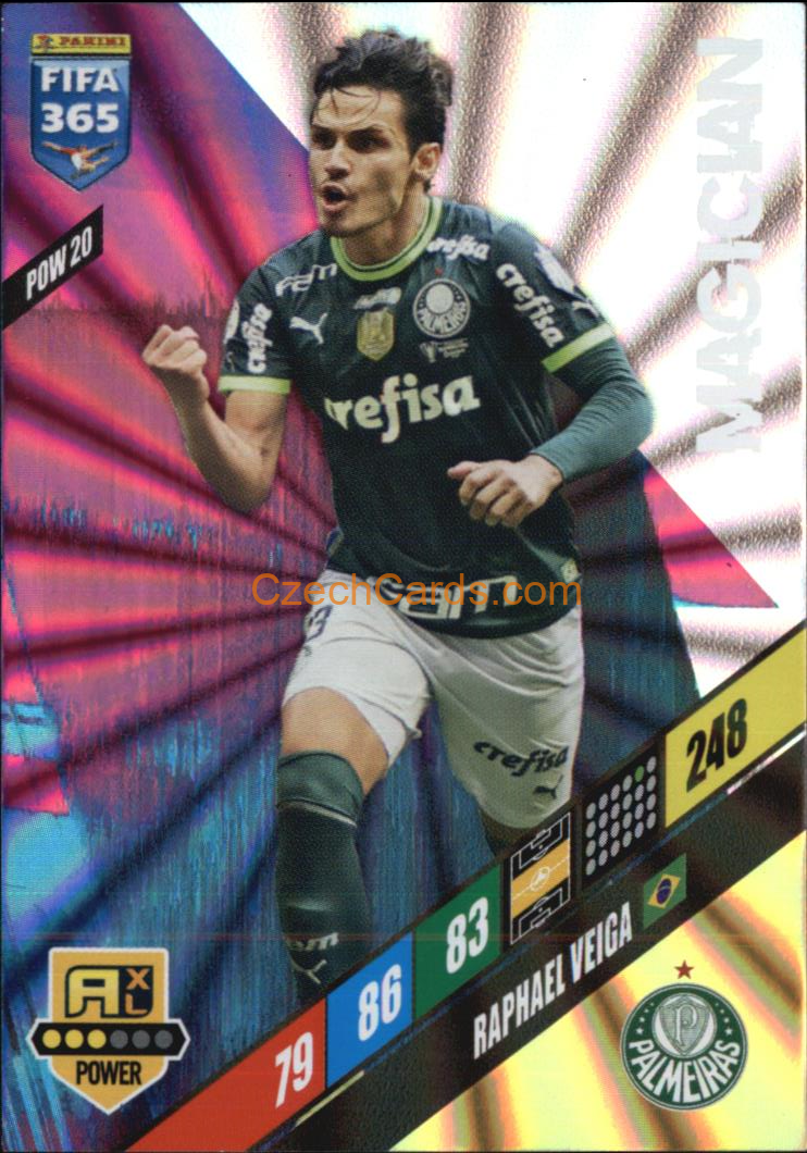 Raphael Veiga 2024 Panini FIFA 365  Adrenalyn XL Magician POW20