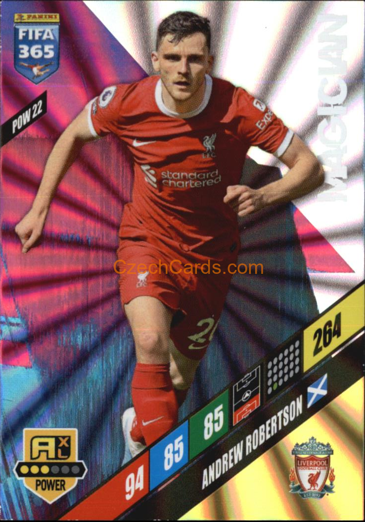 Andrew Robertson 2024 Panini FIFA 365  Adrenalyn XL Magician POW22