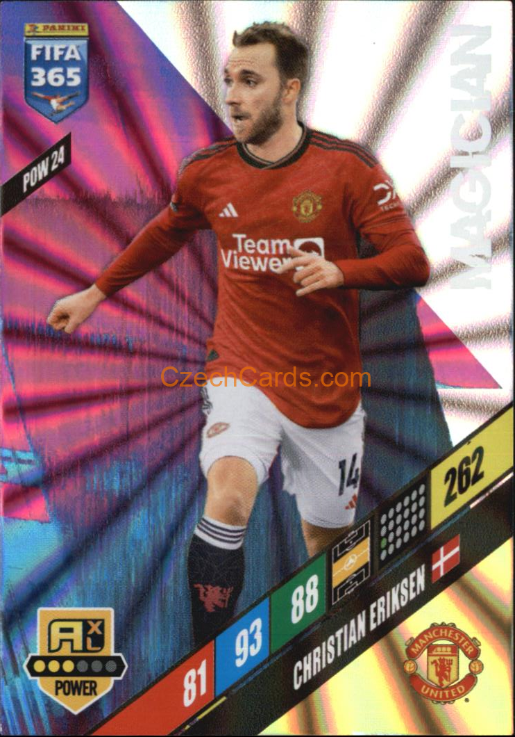 Christian Eriksen 2024 Panini FIFA 365  Adrenalyn XL Magician POW24