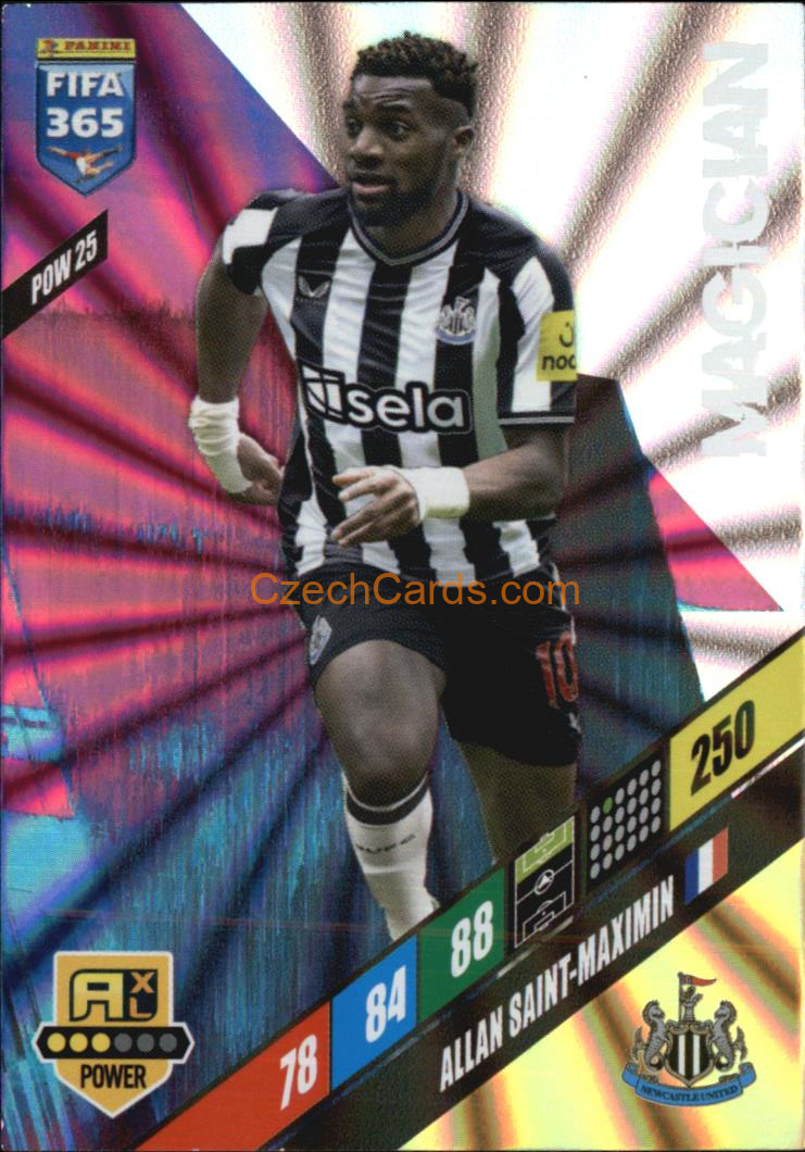 Allan Saint-Maximin 2024 Panini FIFA 365  Adrenalyn XL Magician POW25