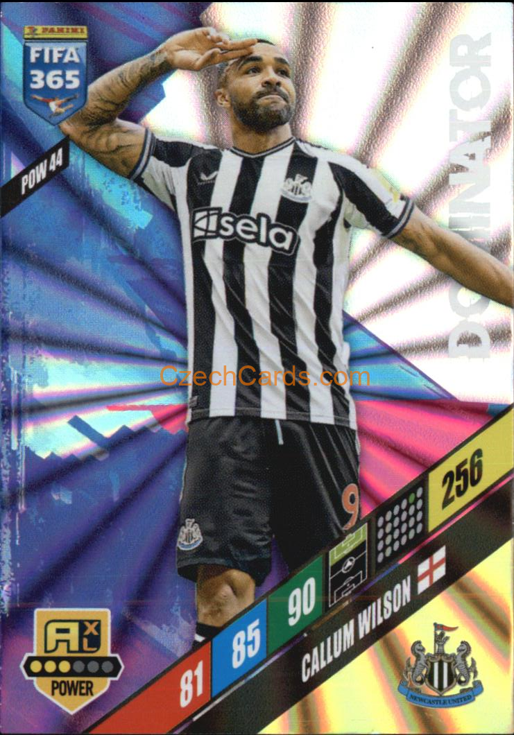 Callum Wilson 2024 Panini FIFA 365  Adrenalyn XL Dominator POW44