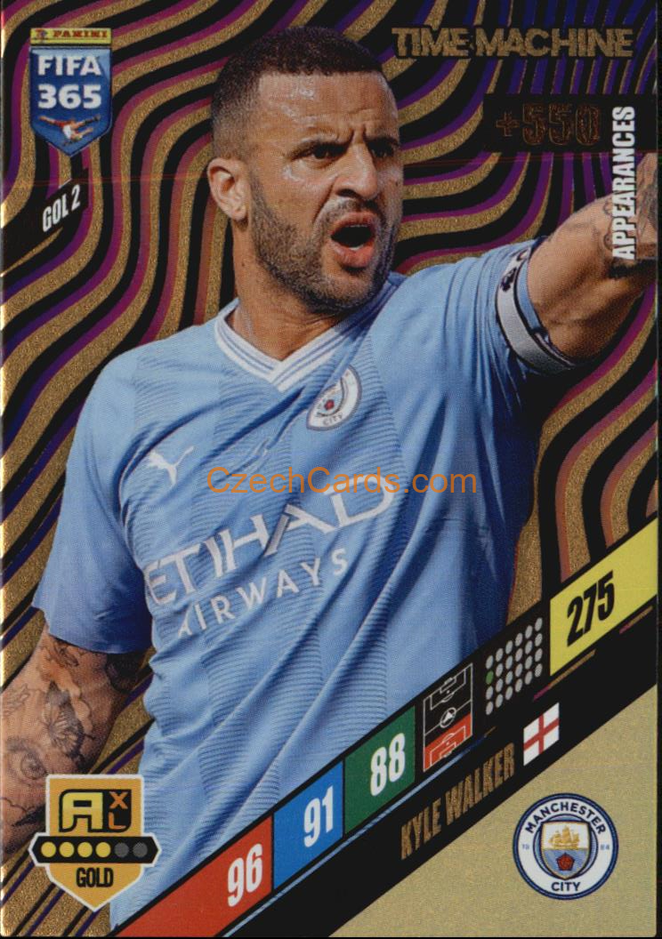Kyle Walker 2024 Panini FIFA 365  Adrenalyn XL Time Machine GOL2