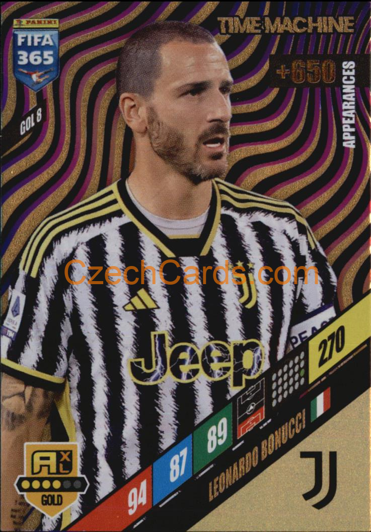 Leonardo Bonucci 2024 Panini FIFA 365  Adrenalyn XL Time Machine GOL8