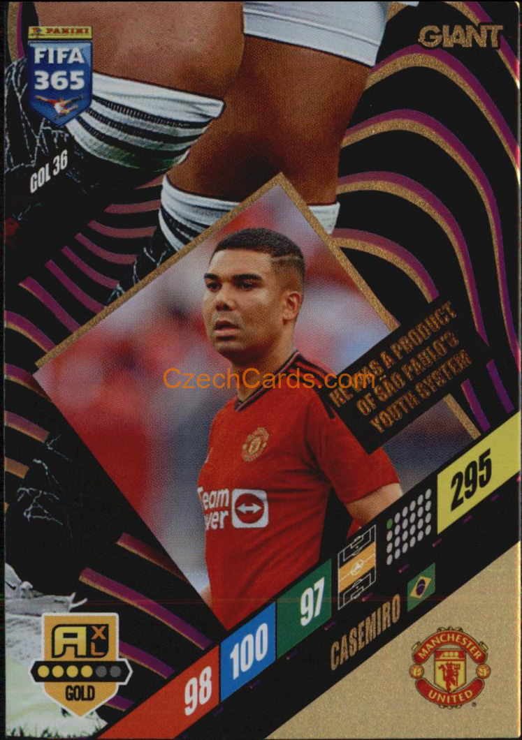 Casemiro 2024 Panini FIFA 365  Adrenalyn XL Giant GOL36