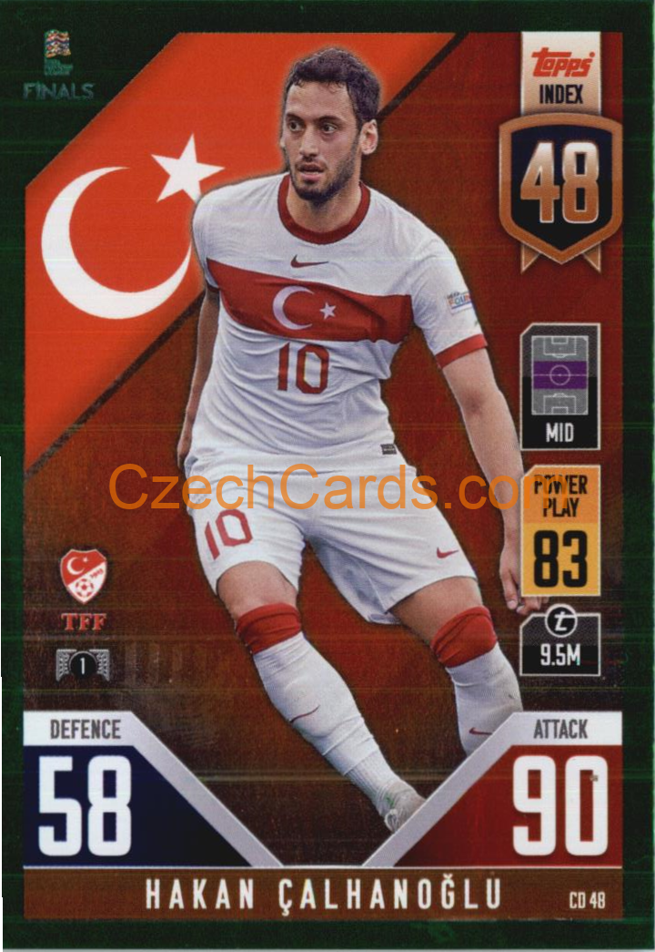 Hakan Çalhanoğlu 2022/23 Match Attax 101 green #CD48