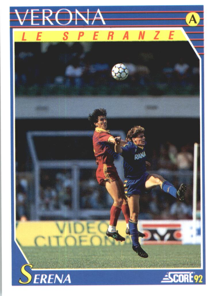 Michele Serena 1992 Score Italian League #399