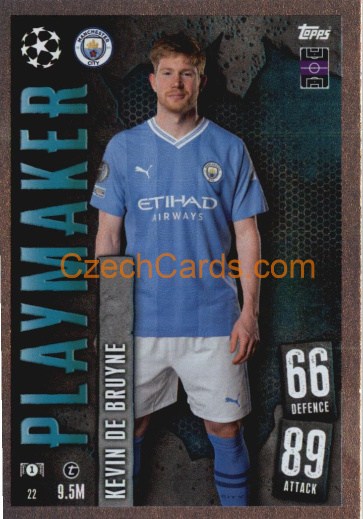 Kevin De Bruyne 2023/04 Topps Match Attax Playmaker #22