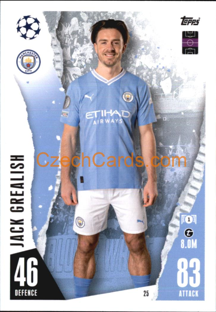 Jack Grealish 2023/04 Topps Match Attax #25