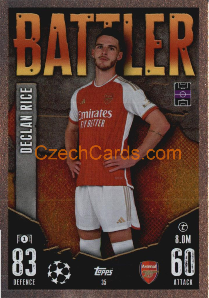Declan Rice 2023/04 Topps Match Attax Battler #35