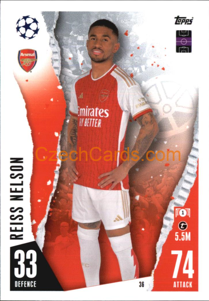 Reiss Nelson 2023/04 Topps Match Attax #36