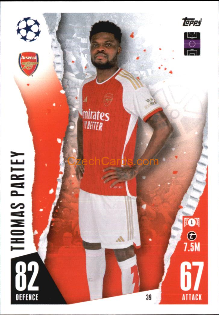 Thomas Partey 2023/04 Topps Match Attax #39