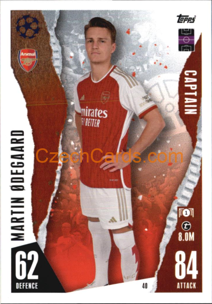 Martin Ødegaard 2023/04 Topps Match Attax Captain #40