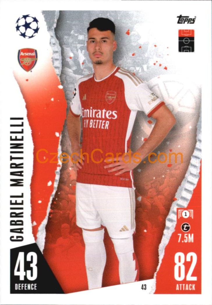 Gabriel Martinelli 2023/04 Topps Match Attax #43