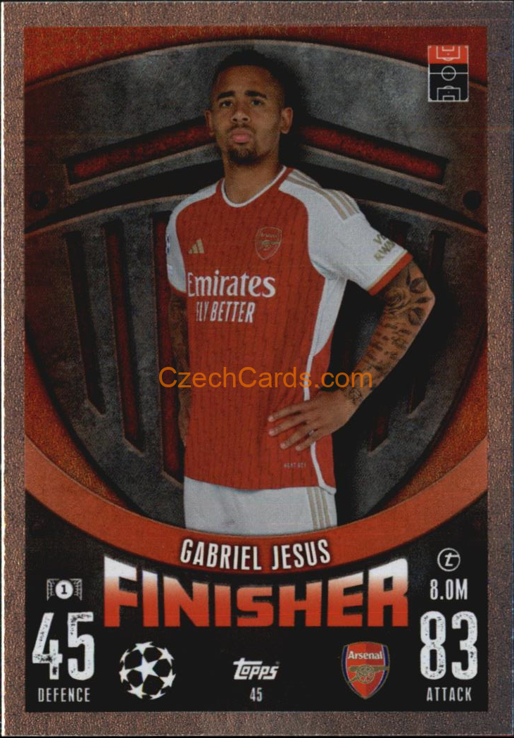 Gabriel Jesus 2023/04 Topps Match Attax Finisher #45