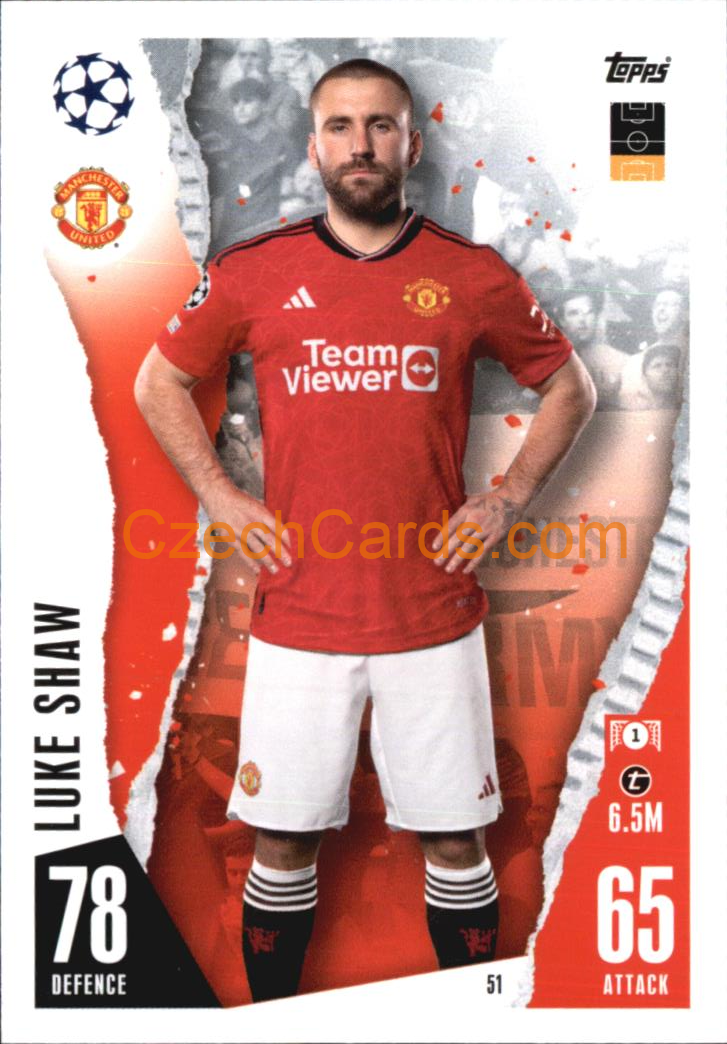 Luke Shaw 2023/04 Topps Match Attax #51