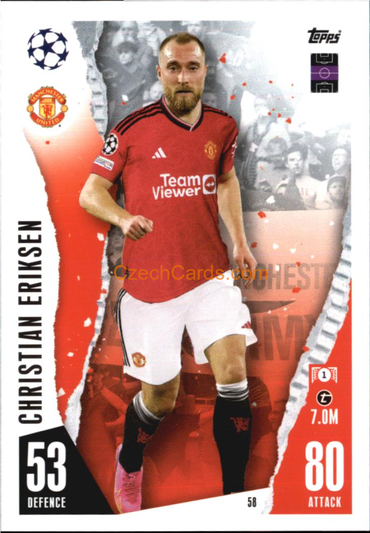Christian Eriksen 2023/04 Topps Match Attax #58