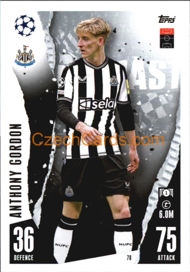 Anthony Gordon 2023/04 Topps Match Attax #78