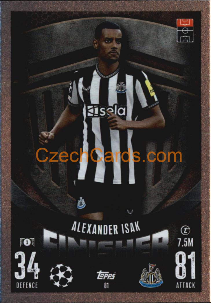 Alexander Isak 2023/04 Topps Match Attax Finisher #81