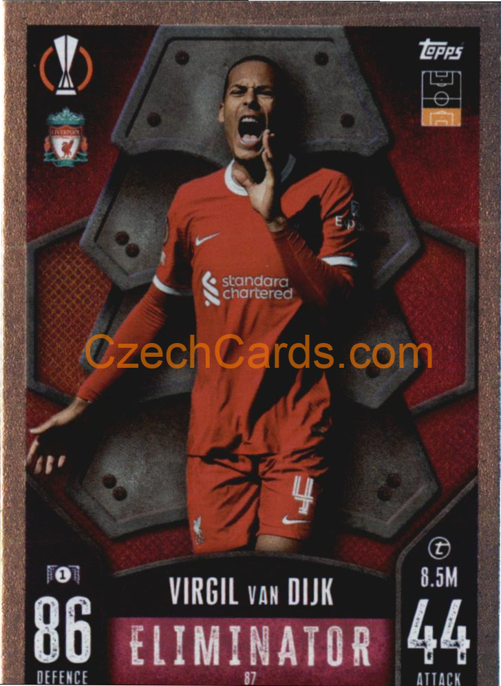 Virgil van Dijk 2023/04 Topps Match Attax Eliminator #87