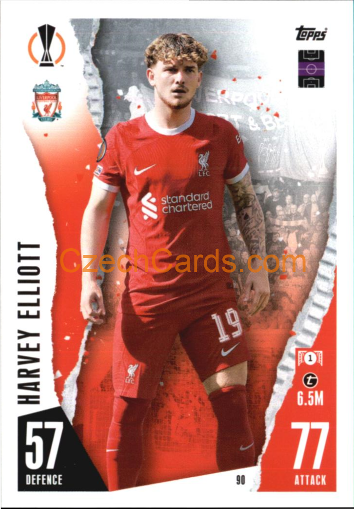 Harvey Elliott 2023/04 Topps Match Attax #90