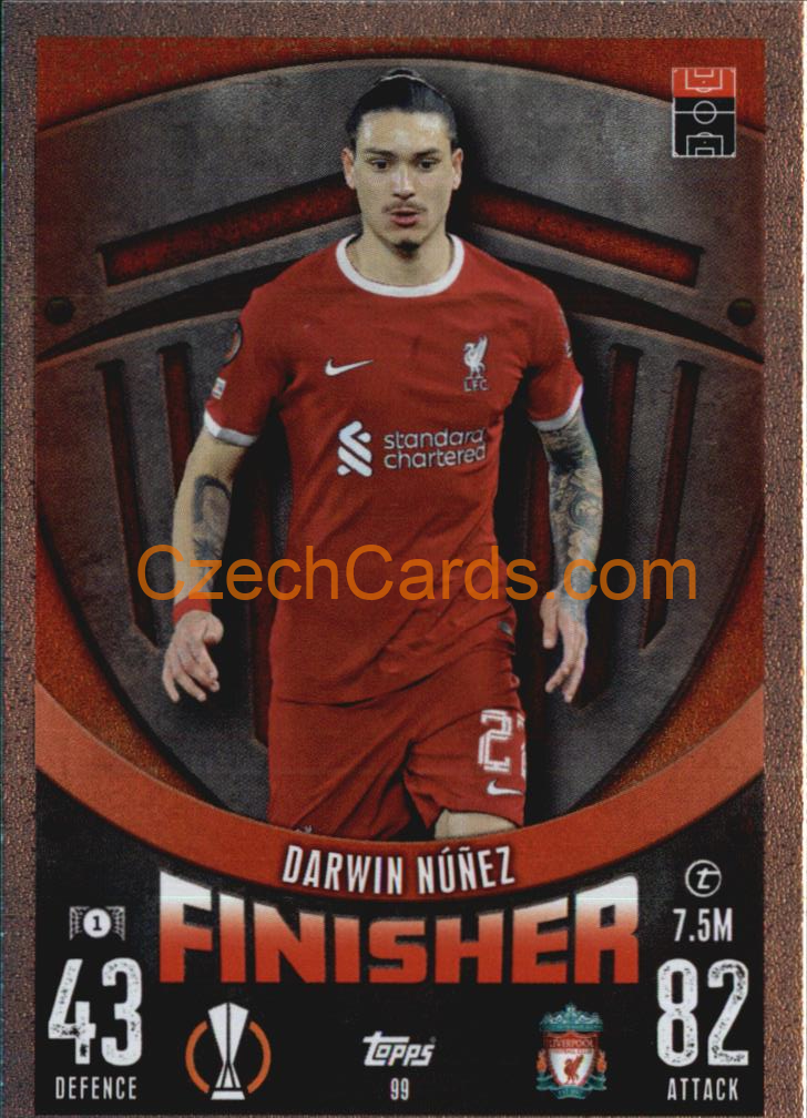 Darwin Nuñez 2023/04 Topps Match Attax Finisher #99
