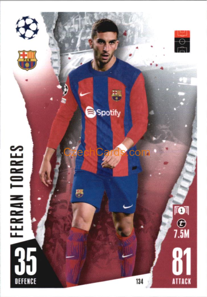Ferran Torres 2023/04 Topps Match Attax #134