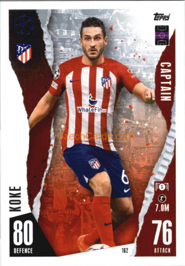Koke 2023/04 Topps Match Attax Captain #162