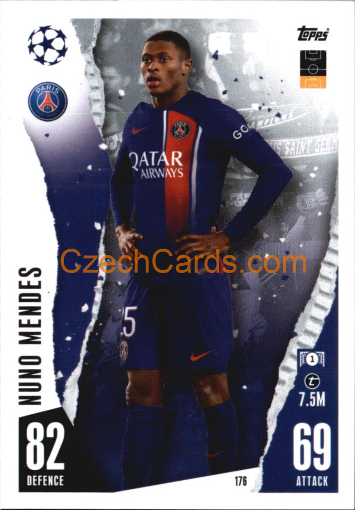Nuno Mendes 2023/04 Topps Match Attax #176