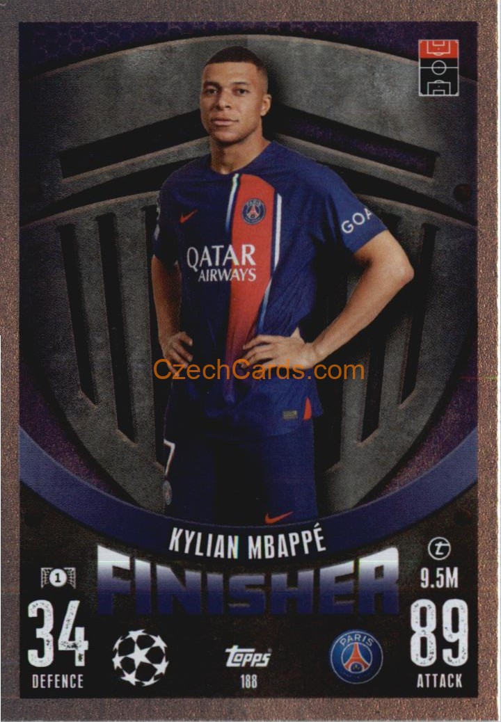 Kylian Mbappé 2023/04 Topps Match Attax Finisher #188