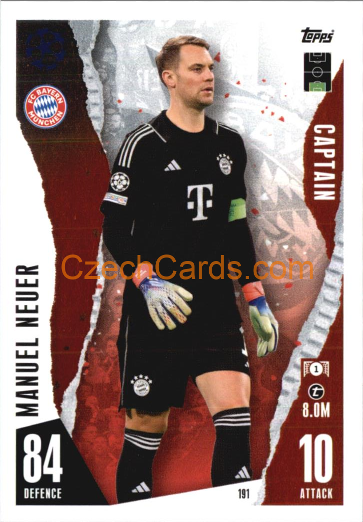 Manuel Neuer 2023/04 Topps Match Attax Captain #191