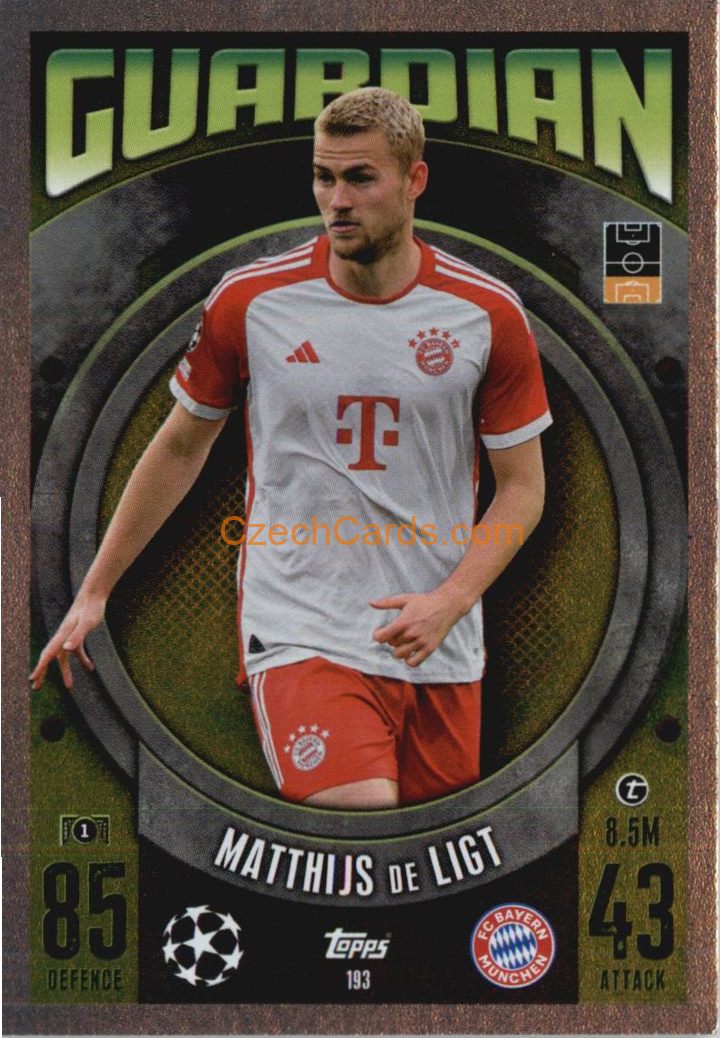 Matthijs de Ligt 2023/04 Topps Match Attax Guardian #193