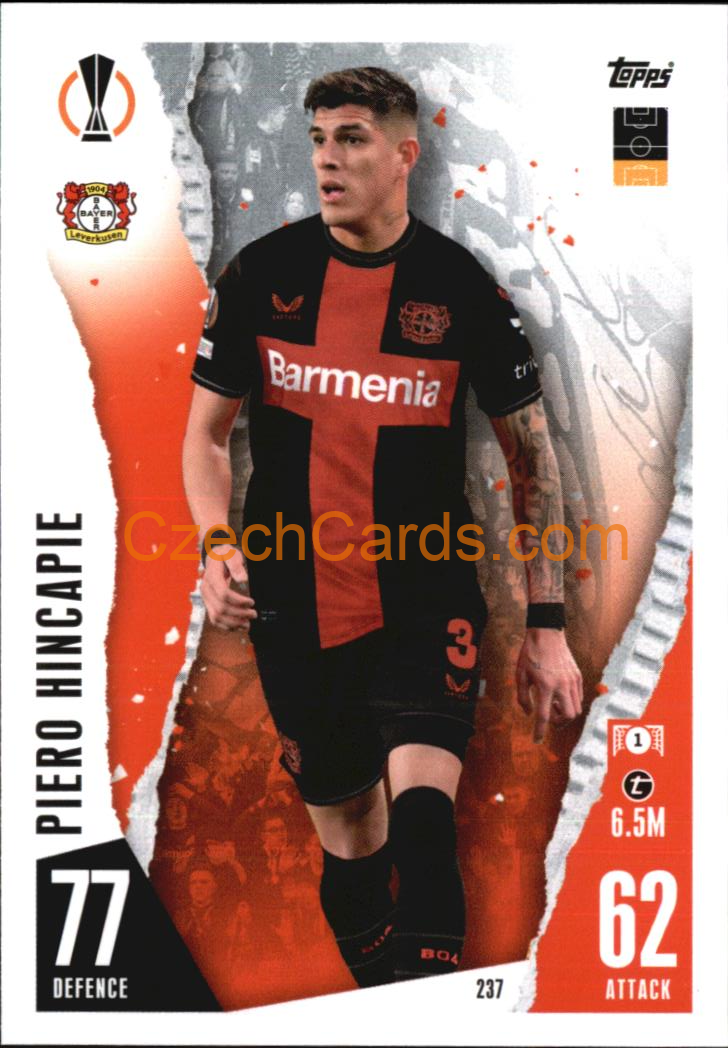 Piero Hincapie 2023/04 Topps Match Attax #237