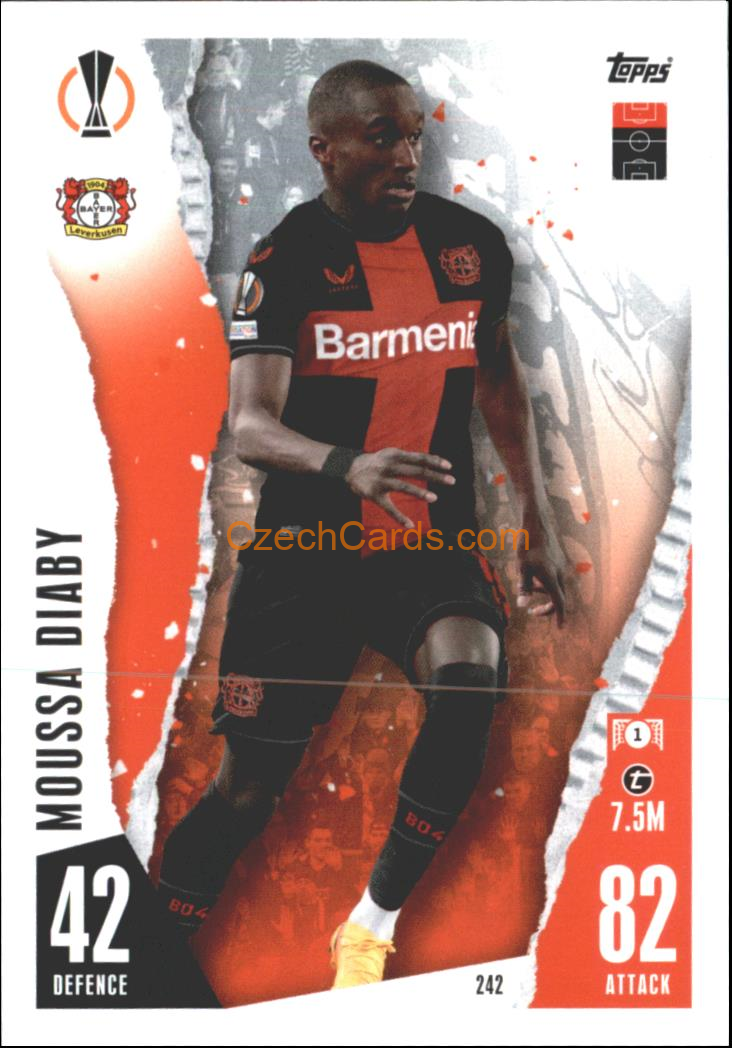 Moussa Diaby 2023/04 Topps Match Attax #242