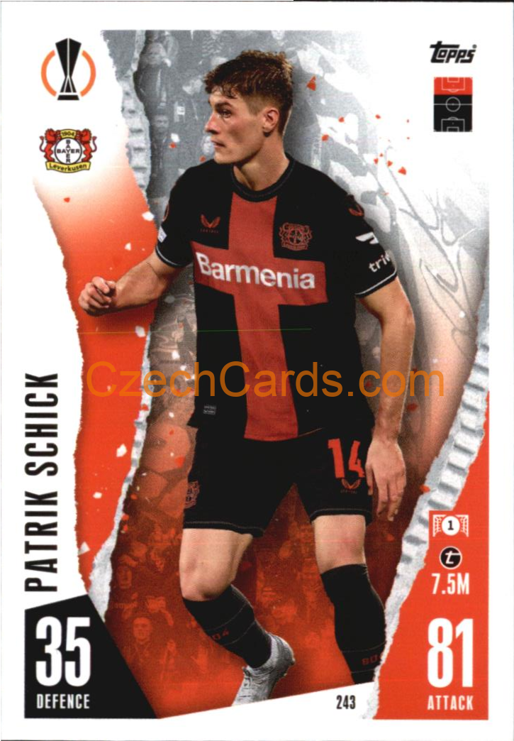Patrik Schick 2023/04 Topps Match Attax #243