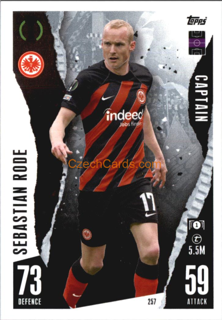 Sebastian Rode 2023/04 Topps Match Attax Captain #257