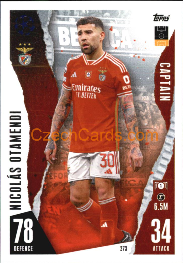 Nicolás Otamendi 2023/04 Topps Match Attax Captain #273