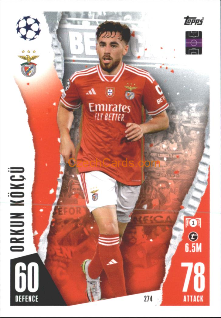 Orkun Kökçü 2023/04 Topps Match Attax #274