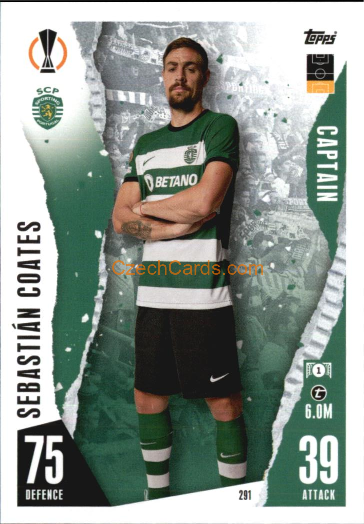 Sebastián Coates 2023/04 Topps Match Attax Captain #291