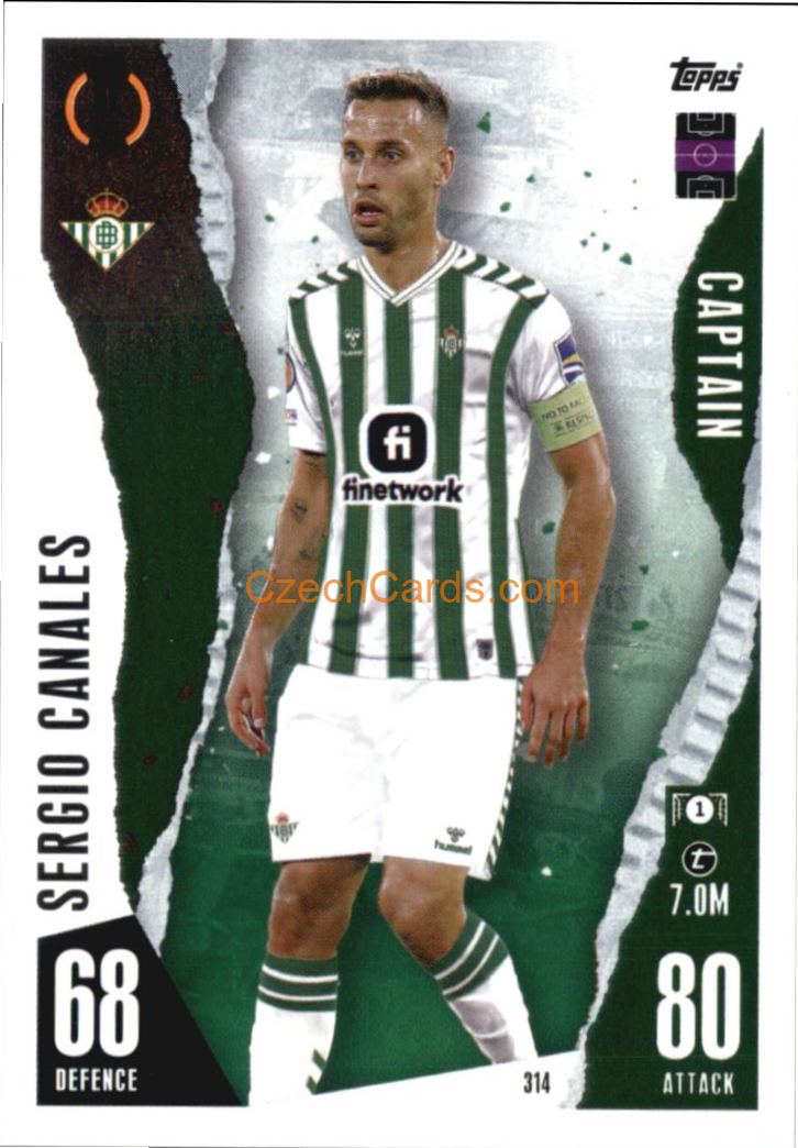 Sergio Canales 2023/04 Topps Match Attax Captain #314