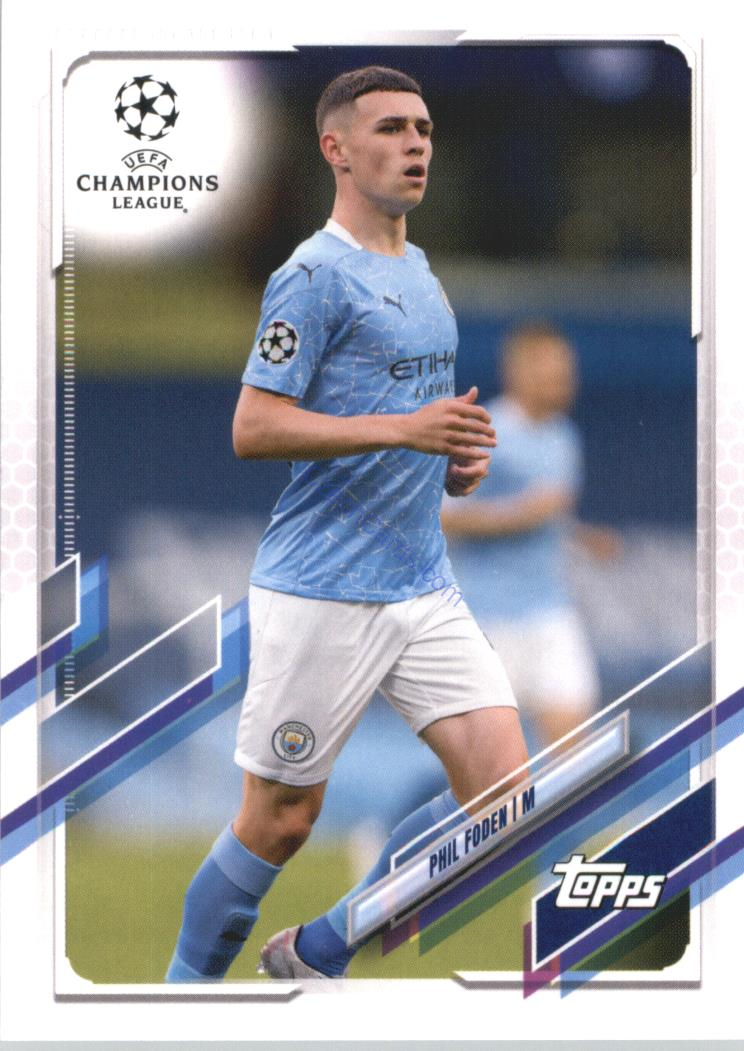 Phil Foden 2020/21 Topps UCL Japan edition #34
