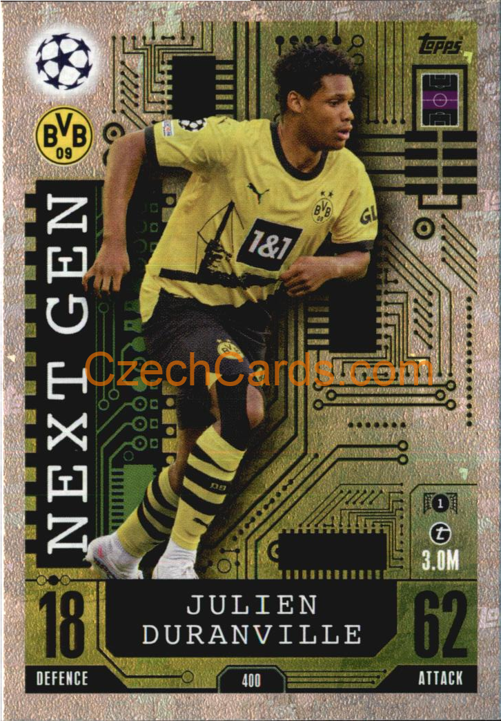 Julien Duranville 2023/04 Topps Match Attax Next Gen #400