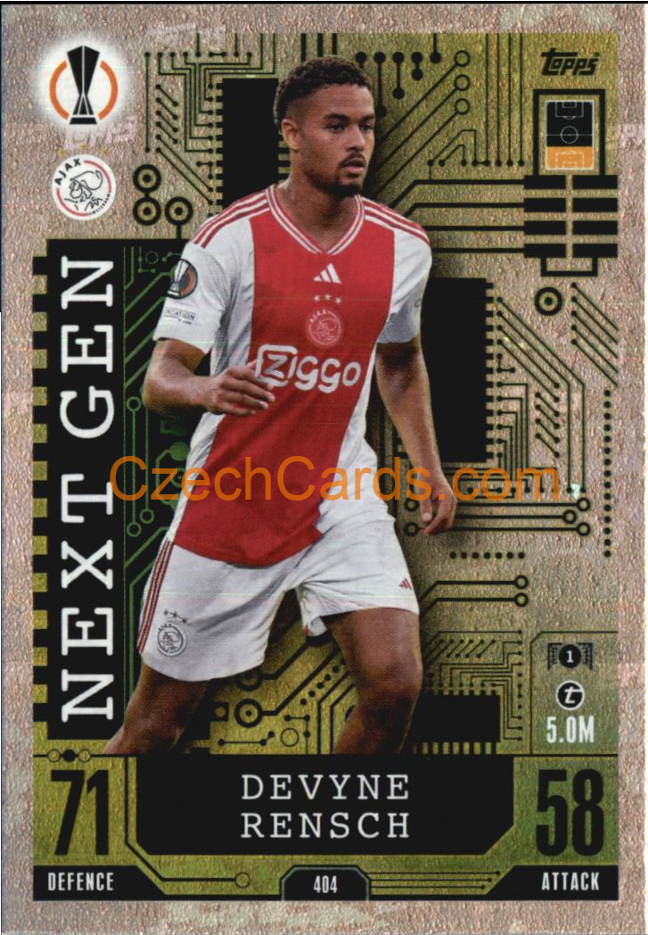 Devyne Rensch 2023/04 Topps Match Attax Next Gen #404