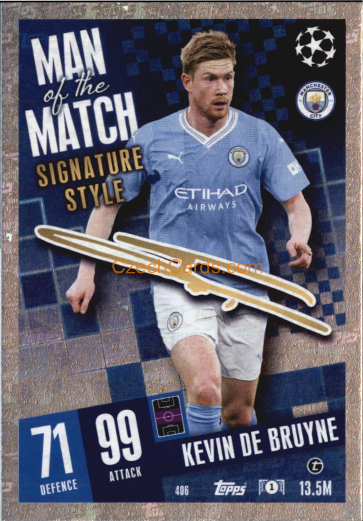 Kevin De Bruyne 2023/04 Topps Match Attax Man of the Match #406