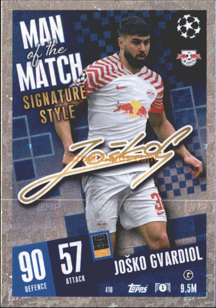 Joško Gvardiol 2023/04 Topps Match Attax Man of the Match #418