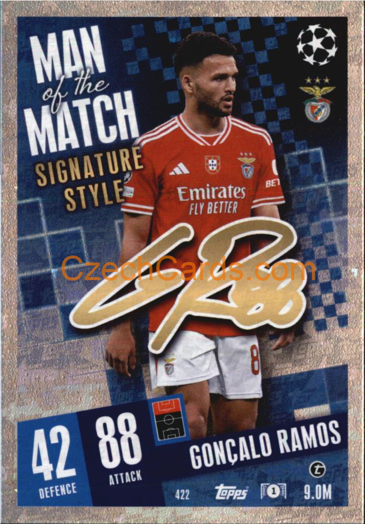 Gonçalo Ramos 2023/04 Topps Match Attax Man of the Match #422